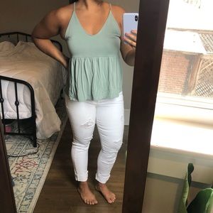 American Eagle Seafoam Green Tank